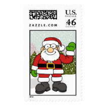 Waving Santa 1 postage by wislander Waving Santa 1 postage