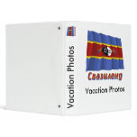 Waving Swaziland Flag with name in Russian Binders