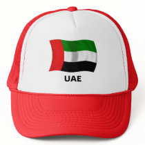 Waving UAE Flag Trucker Hats