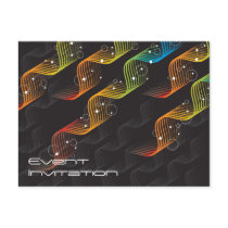 Wavy Abstract Twist | 01 Event Invitation Postcard by color_therapy Wavy Abstract Twist | 01 Event Invitation Postcard