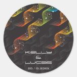 Wavy Abstract Twist | 01 Thank You Wedding Sticker