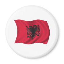 Wavy Albania Flag magnets by teyes143 Wavy Albania Flag magnets
