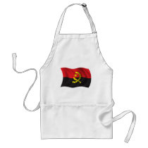 Wavy Angola Flag Apron