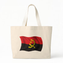 Wavy Angola Flag Tote Bag
