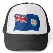 Wavy Anguilla Flag Mesh Hats