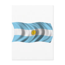 Wavy Argentina Flag Post Cards