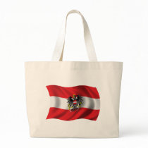 Wavy Austria Flag Tote Bags