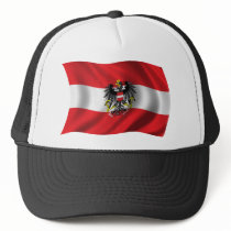 Wavy Austria Flag Mesh Hats