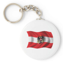 Wavy Austria Flag Key Chains