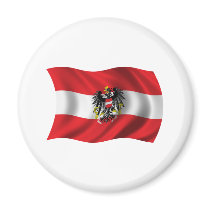 Wavy Austria Flag magnets by teyes143 Wavy Austria Flag magnets