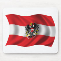 Wavy Austria Flag Mouse Mats