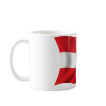 Wavy Austria Flag Coffee Mugs