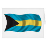 Wavy Bahamas Flag Greeting Card