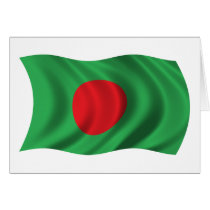 Wavy Bangladesh Flag Cards