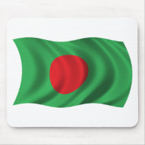 Wavy Bangladesh Flag Mousepad