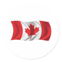 Wavy Canada Flag stickers by teyes143 Wavy Canada Flag stickers