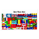 Wavy Flag Wallpaper, Your Name Here Business Card