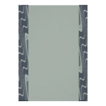 Wavy Gray and Green Pattern Personalized Announcements
