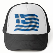 Wavy greece Flag Hat