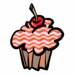 wavy lines cupcake
