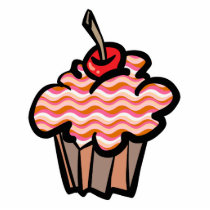 wavy lines cupcake photo sculptures by cupcakewear wavy lines cupcake photo sculptures