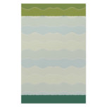 Wavy Lines Green Stationery