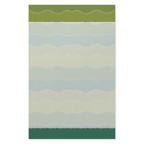 Wavy Lines Green Stationery