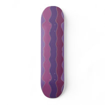 Wavy Lines Purple Skateboard