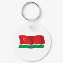 Wavy Lithuanian SSR Flag keychains by teyes143 Wavy Lithuanian SSR Flag keychains