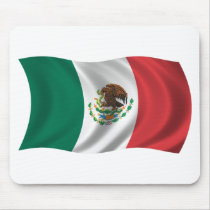 Wavy Mexico Flag mousepads by teyes143 Wavy Mexico Flag mousepads