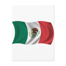 Wavy Mexico Flag postcards