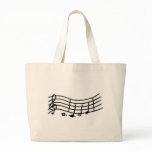 Wavy Music scale and notes bag bags