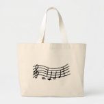 Wavy Music scale and notes bag