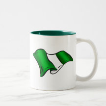 Wavy Nigerian flag for Nigeria admirers Mug