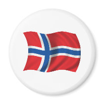 Wavy Norway Flag magnets by teyes143 Wavy Norway Flag magnets