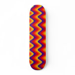 Wavy Orange Skateboard