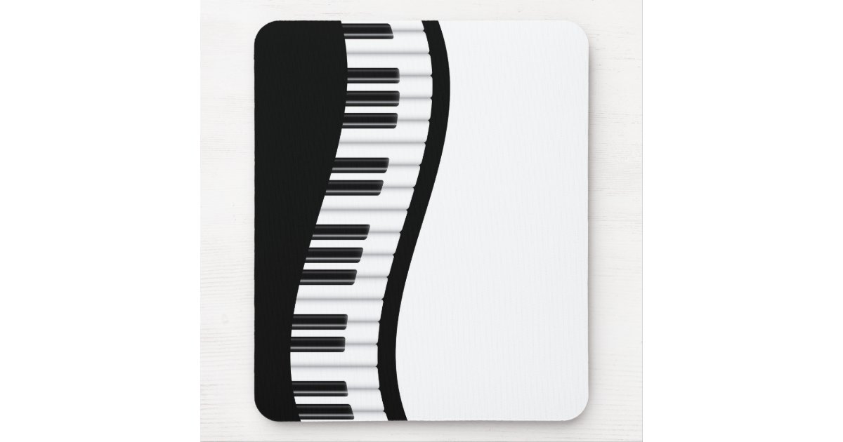 Wavy Piano Keyboard Mousepad Zazzle