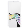 Wavy Rainbow Squares Abstract Layout Full Color Rack Card
