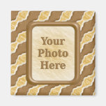 Wavy Ripples - Chocolate Marshmallow Fridge Magnet