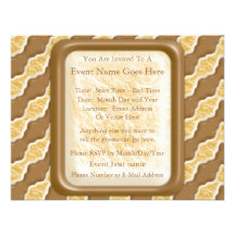 Wavy Ripples - Chocolate Marshmallow Invites