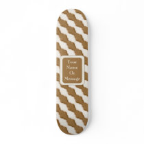 Wavy Ripples - Milk Chocolate and White Chocolate Skate Board Decks