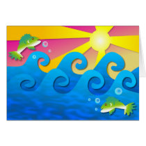 Wavy Sea Card