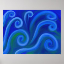 Wavy Sea Posters