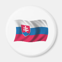 Wavy Slovakia Flag Fridge Magnets