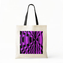 Wavy Stripe - Black and Purple bags