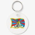 Wavy Tibet Flag keychains by teyes143 Wavy Tibet Flag keychains