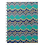 Wavy Waves Spiral Notebook notebooks