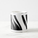 Wavy Zebra Stripes Wild Safari Zoo Print Pattern Coffee Mugs