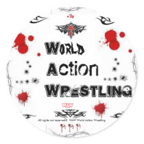WAW Wrestling stickers