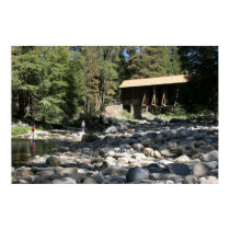 Wawona Covered Bridge in Yosemite National Park posters